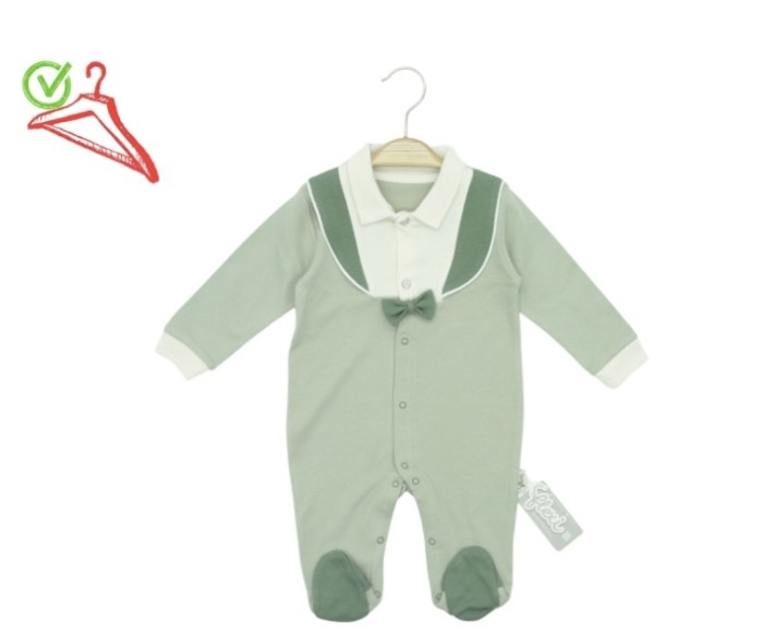 0-6 Ay Erkek Tulum Düğmeli Papyonlu