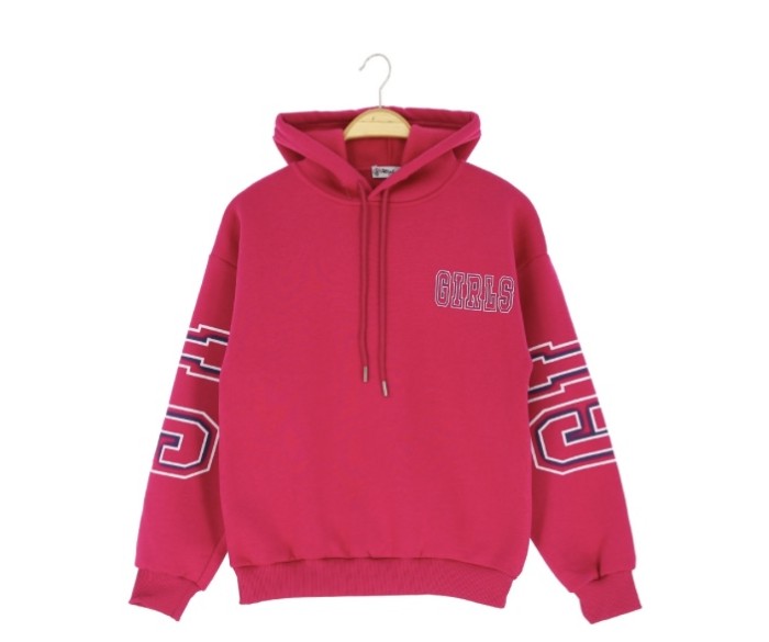 13-16 Yaş Kız Sweat Kapşonlu Gırls R Baskılı 3 İp Şrd
