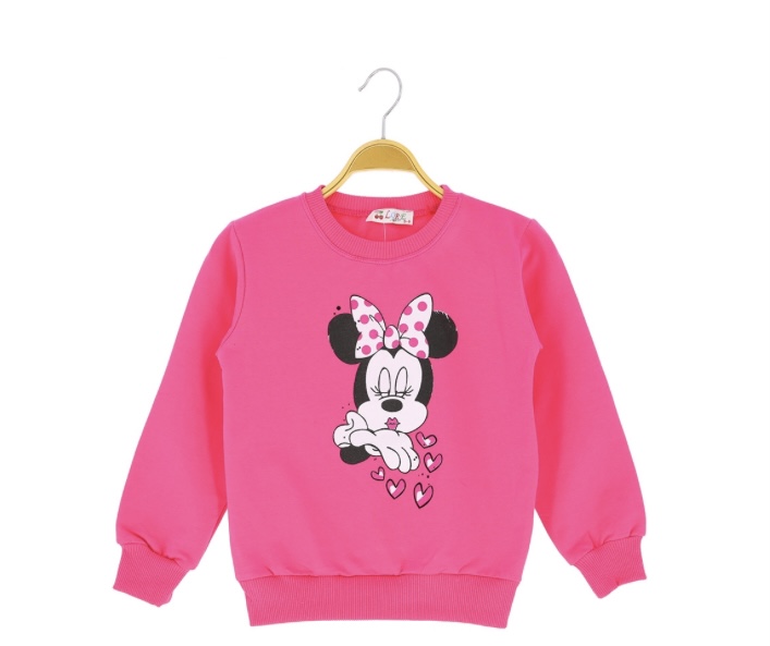 6-9 Yaş Kız Bluz Minnie Baskılı 2 İp Şrd