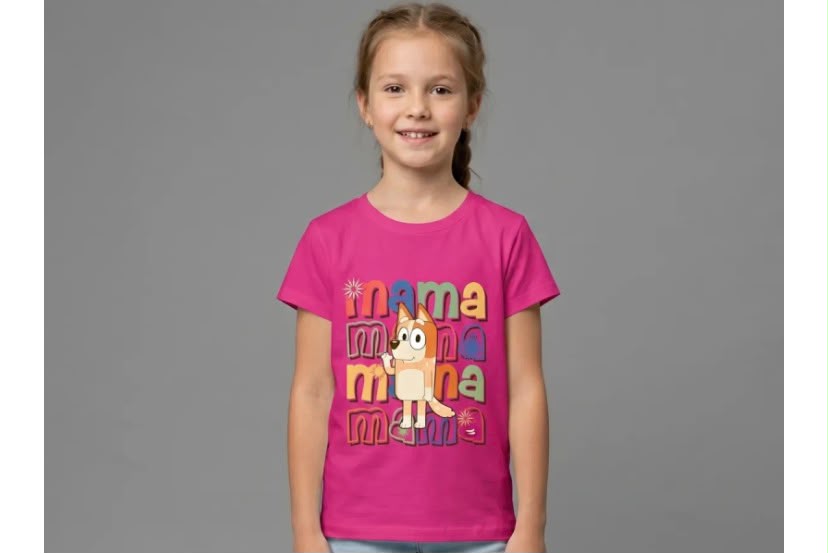 MAMA BASK. BLUE TSHIRT
